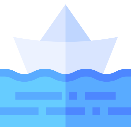 Paper boat Basic Straight Flat icon