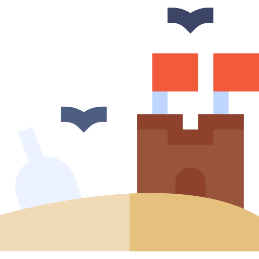 Замок из песка Basic Straight Flat иконка
