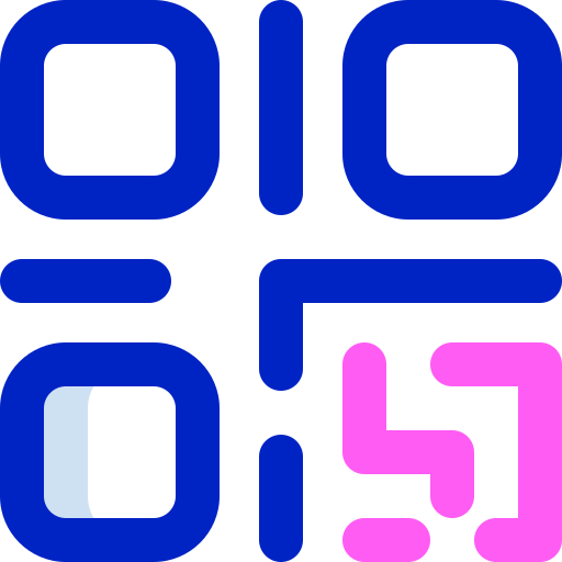 qr code Super Basic Orbit Color icona