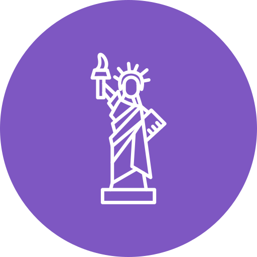 statua della libertà Generic Circular icona