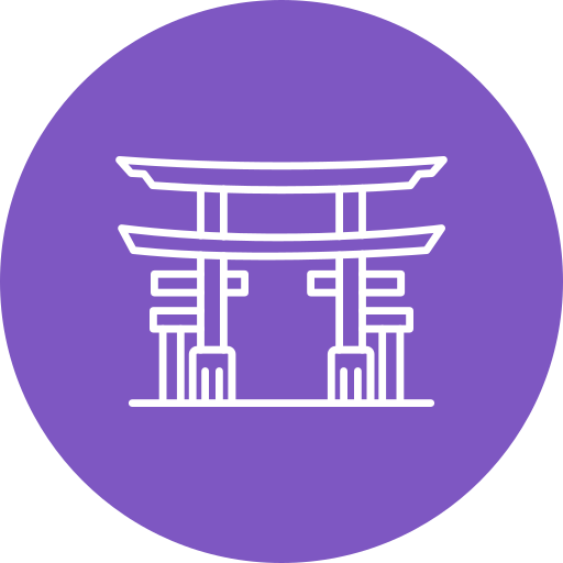 portão torii Generic Circular Ícone