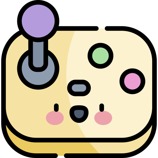 テレビゲーム Kawaii Lineal color icon