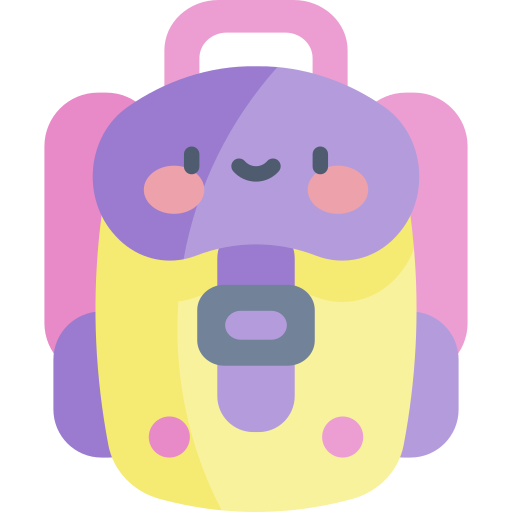 rucksack Kawaii Flat icon