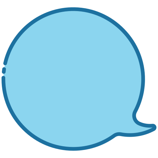 burbuja de diálogo Generic Blue icono