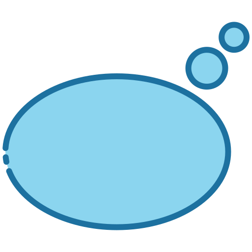 spraak bubbel Generic Blue icoon