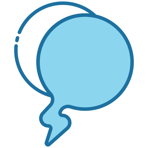 burbuja de diálogo Generic Blue icono