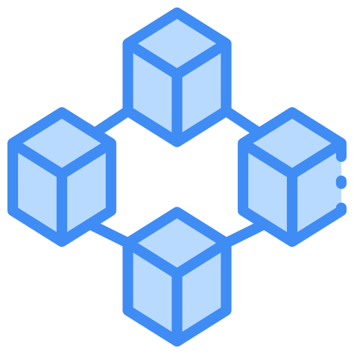Blockchain Generic Blue icon