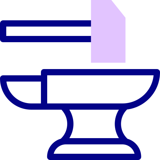 ハンマー Detailed Mixed Lineal color icon