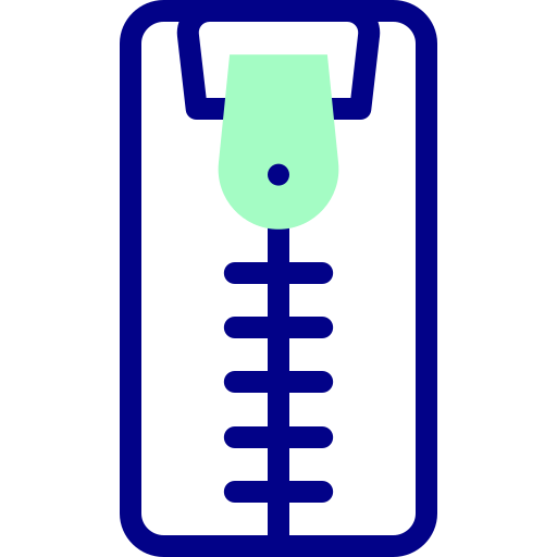 reißverschluss Detailed Mixed Lineal color icon