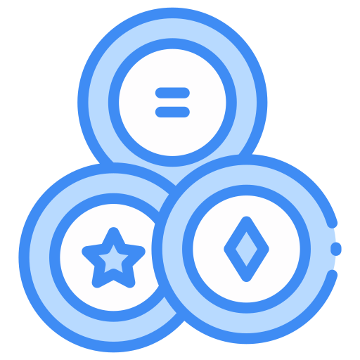 munten Generic Blue icoon