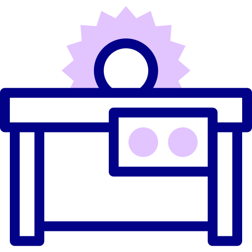 テーブルソー Detailed Mixed Lineal color icon