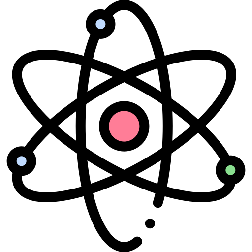 原子 Detailed Rounded Lineal color icon