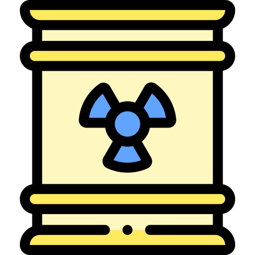 nucleare Detailed Rounded Lineal color icona