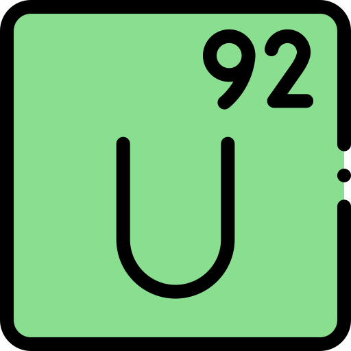 uranio Detailed Rounded Lineal color icono