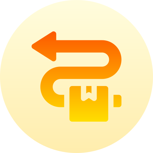 route Basic Gradient Circular icoon