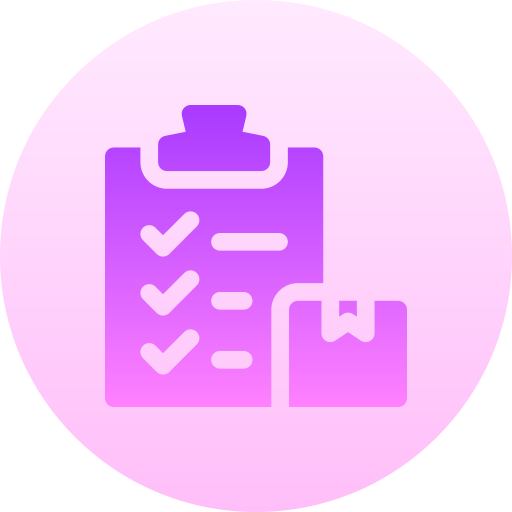 Checklist Basic Gradient Circular icon