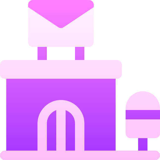oficina de correos Basic Gradient Gradient icono