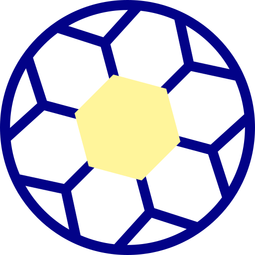 voetbal Detailed Mixed Lineal color icoon