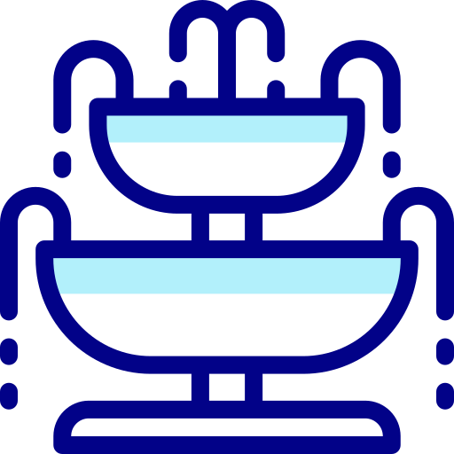 fontanna Detailed Mixed Lineal color ikona