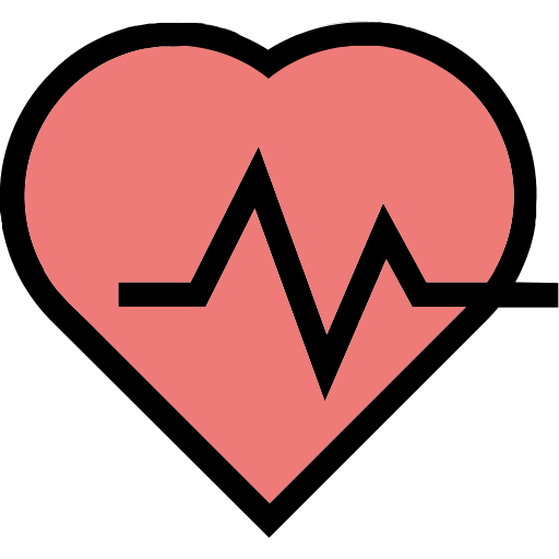 Частота сердцебиения Generic Outline Color иконка