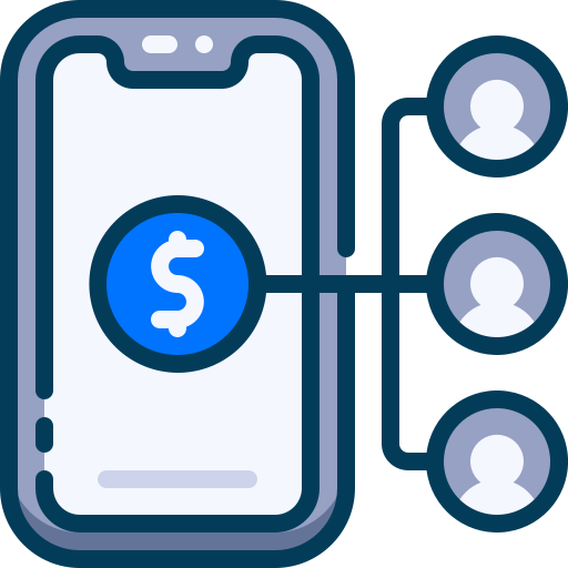 Crowdfunding Generic Blue icon