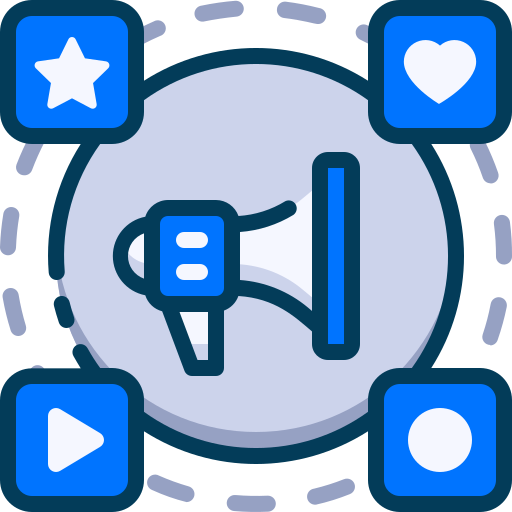 ソーシャルメディア Generic Blue icon