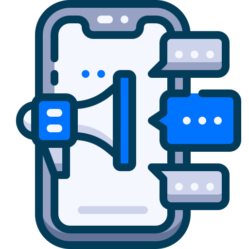 デジタルマーケティング Generic Blue icon