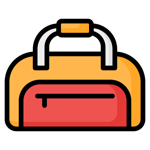Sport bag Generic Outline Color icon