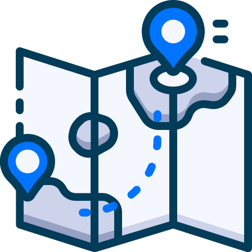 ubicación del mapa Generic Blue icono