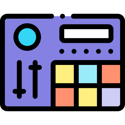 Sampler Detailed Rounded Lineal color icon
