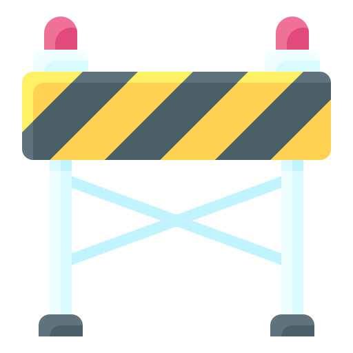 barrera de tráfico Generic Flat icono