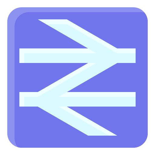 treinstation Generic Flat icoon