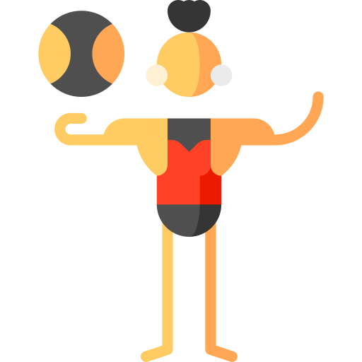 piłka lekarska Puppet Characters Flat ikona