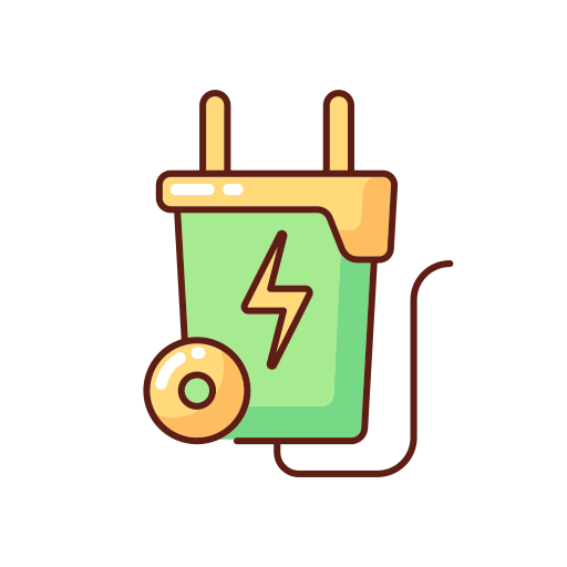 netzstecker Generic Thin Outline Color icon