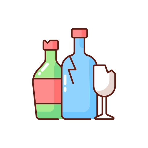Glass Generic Thin Outline Color icon