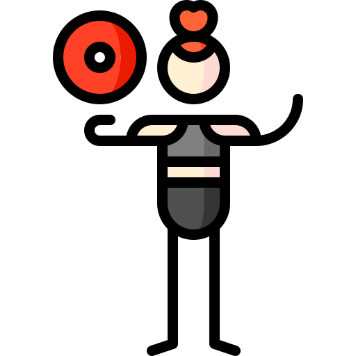 Гиревой спорт Puppet Characters Lineal Color иконка