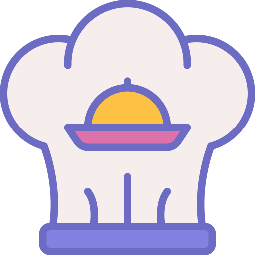 Chef hat Generic Outline Color icon