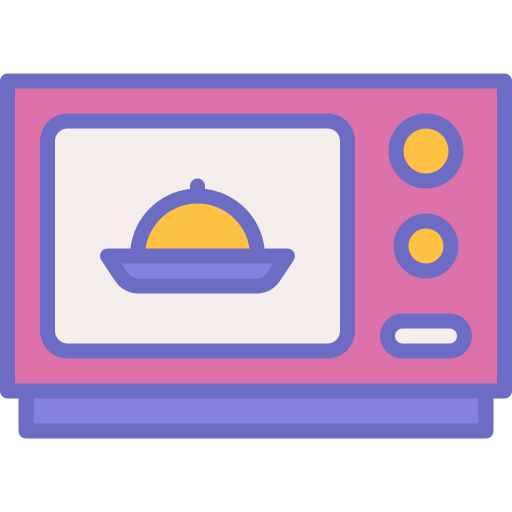 kuchenka mikrofalowa Generic Outline Color ikona