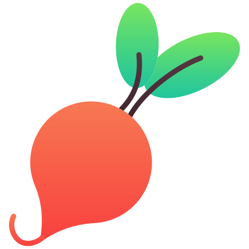 Radish Generic Flat Gradient icon