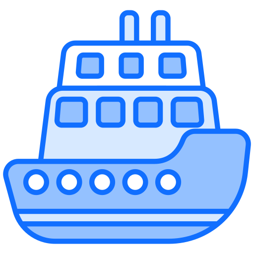 kreuzfahrtschiff Generic Blue icon