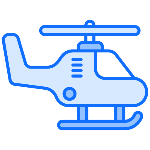helicóptero Generic Blue Ícone