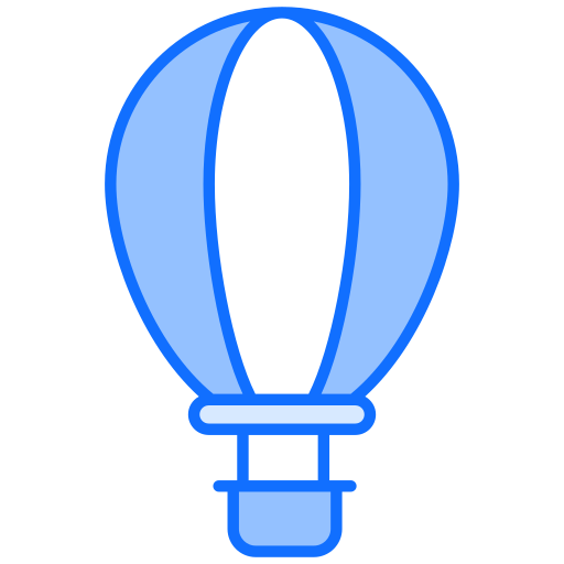 balão de ar quente Generic Blue Ícone