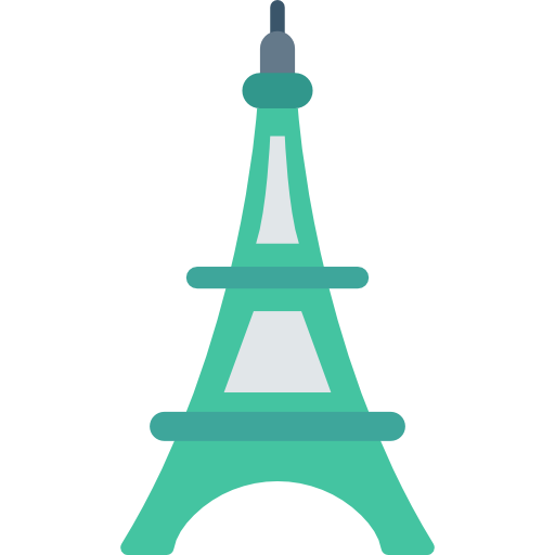 Eiffel tower Dinosoft Flat icon