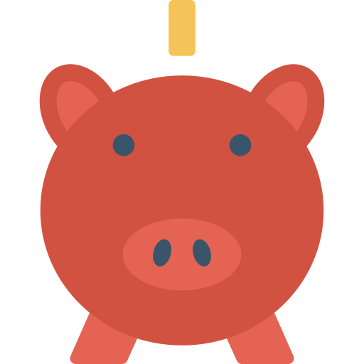 Piggy Dinosoft Flat icon