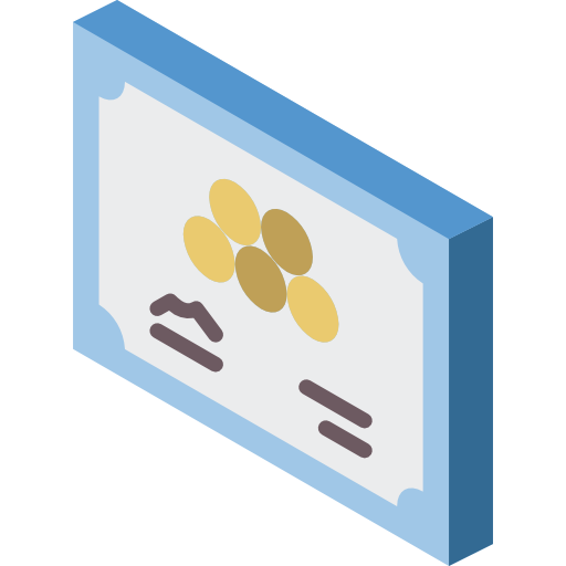 certyfikat Basic Miscellany Flat ikona