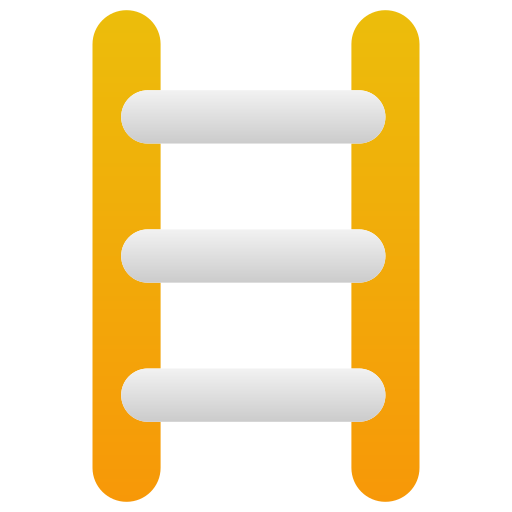 escalera de tijera Generic Flat Gradient icono