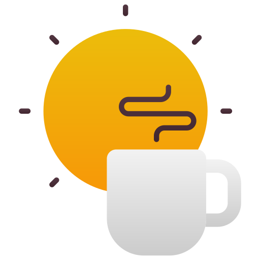 ochtend koffie Generic Flat Gradient icoon