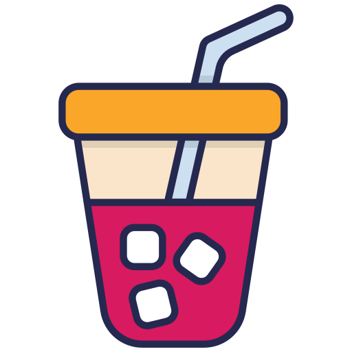 Ice coffee Generic Outline Color icon