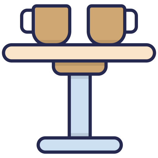커피 테이블 Generic Outline Color icon