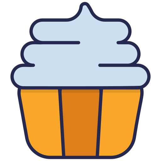 Cupcake Generic Outline Color icon